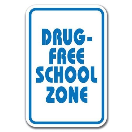Signmission Safety Sign, 12 in Height, Aluminum, 18 in Length, Drug Free - Drug FSZ A-1218 Drug Free - Drug FSZ